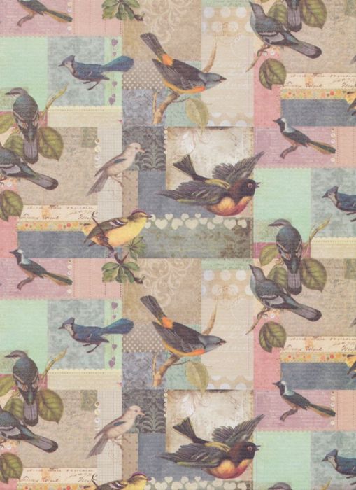 Italiensk dekorpapir, Birds