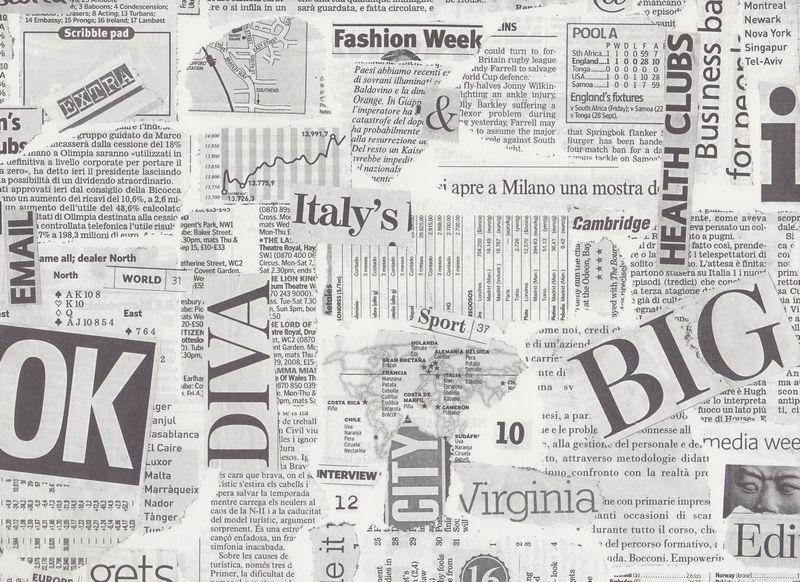 Italiensk dekorpapir, avis