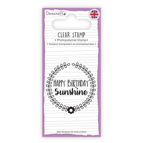 Clear stamp - Happy Birthday Sunshine