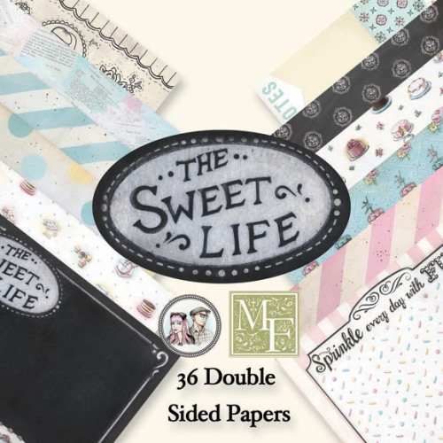 The Sweet life - sæt med papir og stickers