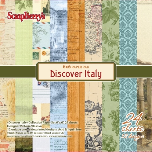 6 x 6 Paper Pad - Discover Italy