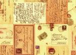 Italiensk dekorpapir, postkort