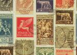 Italiensk dekorpapir, italienske frimærker