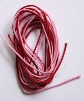 Wax String 2 x 1 m rød og pink